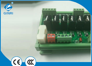 China DC 6 Channel PLC Transistor Module / Din Rail Relay Module 1NO Output Contacts supplier