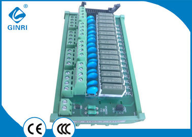 China 20 Pin IDC Connectors I O Relay Module 12 VDC Input 16 Road 1NO Relay Board supplier