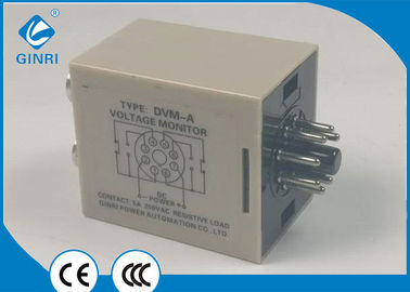 China Undervoltage 12V DC Current Monitoring Relay 2 C/O Output Contacts supplier