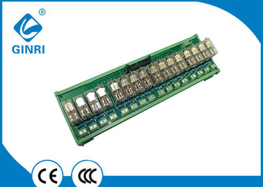 China 5V 12V 24V 16 Channel I O Relay Module With Optocoupler Isolations With IDC Connector High Low Trigger supplier