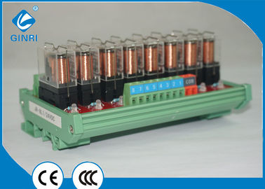China 8 Channel Relay Board / PLC Relay Module DPDT Mitsubishi Amplifier Power supplier