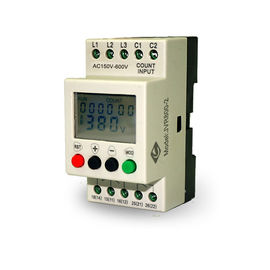 China Digital Three Phase Voltage Monitoring Relay In Over Under Voltage For Voltage Fault Protect supplier