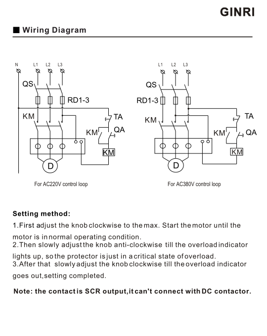 Phase Unbalance Current Monitoring Relay Integrative Structure For Compressors